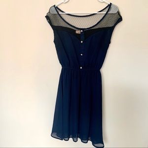 Fleet collection dark blue vintage style dress!
